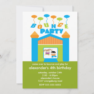 Invitación Fiesta de cumpleaños de la casa de la bolsita de a