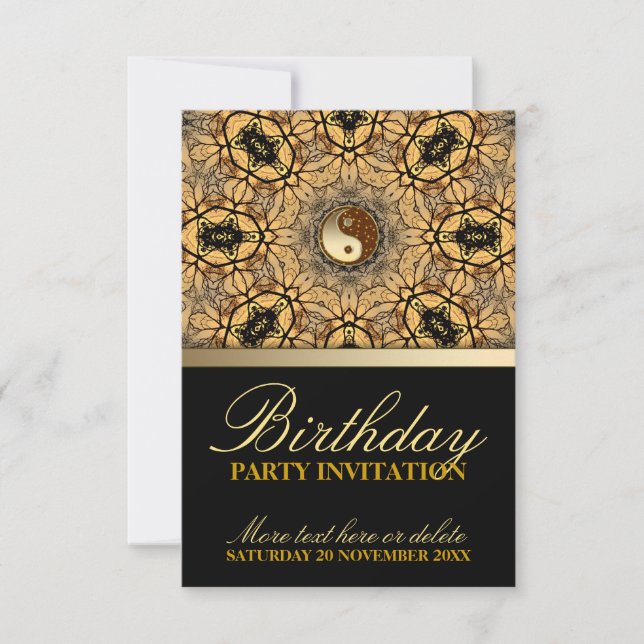 Invitación Fiesta de cumpleaños de la celebración de la Tierr (Anverso)
