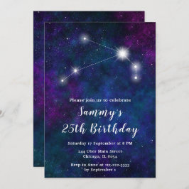Invitación Fiesta de cumpleaños de la constelación de Aries Z