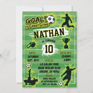 Invitación Fiesta de cumpleaños de la Copa Mundial de Fútbol