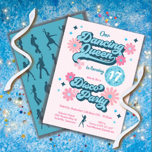 Invitación Fiesta de cumpleaños de la discoteca Queen bailari