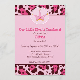 Invitación Fiesta de cumpleaños de la diva