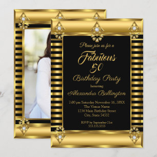 Invitación Fiesta de cumpleaños de la foto Banda de deco de o