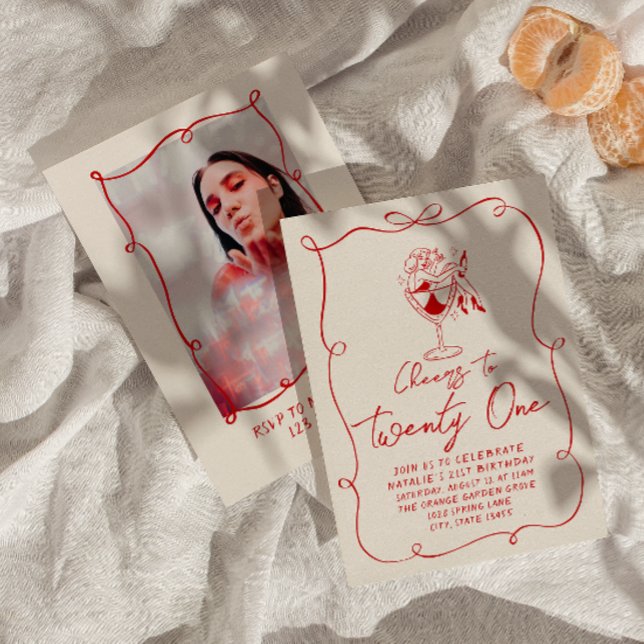 Invitación Fiesta de cumpleaños de la foto de Bow dibujada a  (Subido por el creador)