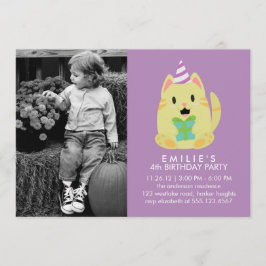 Invitación Fiesta de cumpleaños de la foto de un Personalizad