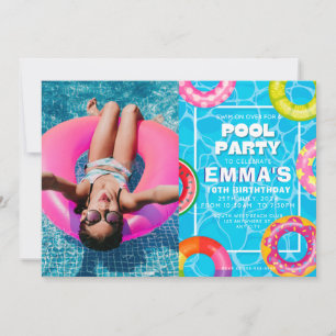 Invitación Fiesta de cumpleaños de la foto del grupo