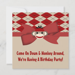 Invitación Fiesta de cumpleaños de la guinga del muchacho del