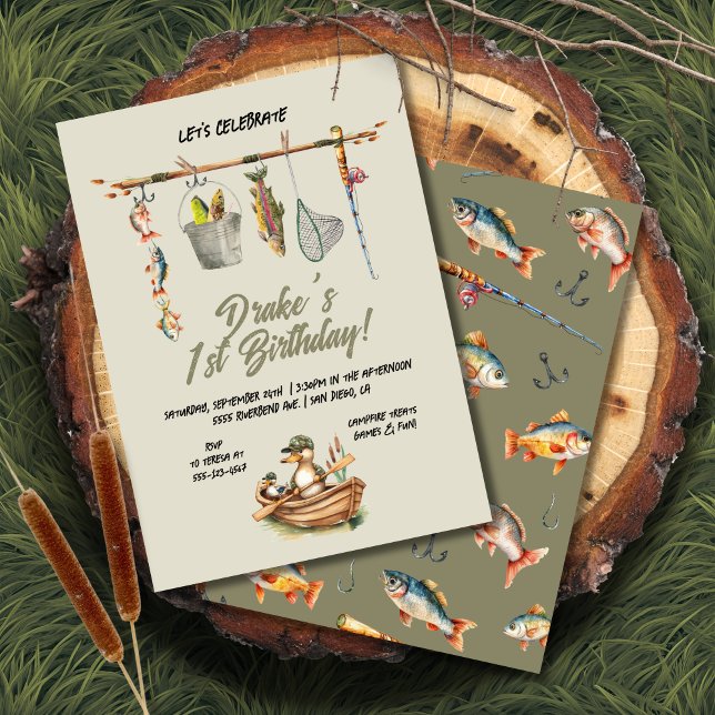 Invitación Fiesta de cumpleaños de la línea de ropa de pato (Subido por el creador)