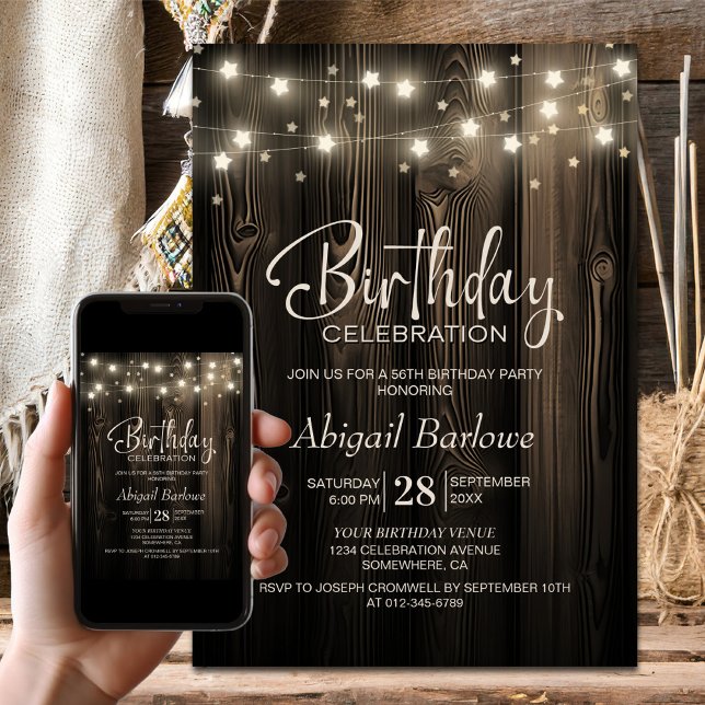 Invitación Fiesta de Cumpleaños de la Madera Rusa (Subido por el creador)
