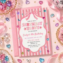 Fiesta de cumpleaños de la niña de piedras precios