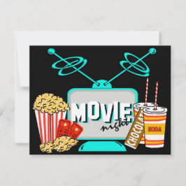 Invitación Fiesta de cumpleaños de la noche de la película
