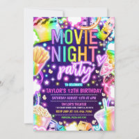Fiesta de cumpleaños de la noche de la película Pe