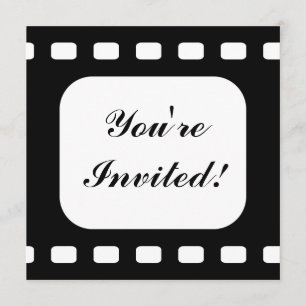 Invitación Fiesta de cumpleaños de la película de la tira de