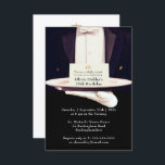 Invitación Fiesta de cumpleaños de la Plata de Plata de Butle<br><div class="desc">Sorprenda a sus huéspedes con esta encantadora carta de invitación a la fiesta,  que incluye un mayordomo vestido con un traje elegante que sirve la invitación en bandeja de plata. La carta también tiene una corona de emblema dorado que añade un toque real especial.</div>
