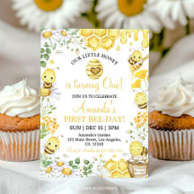 Fiesta de cumpleaños de la primera abeja floral dí