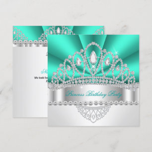 Invitación Fiesta de Cumpleaños de la Princesa con la Tiara d