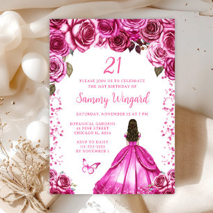 Invitación Fiesta de Cumpleaños de la Princesa de Cabello Mar