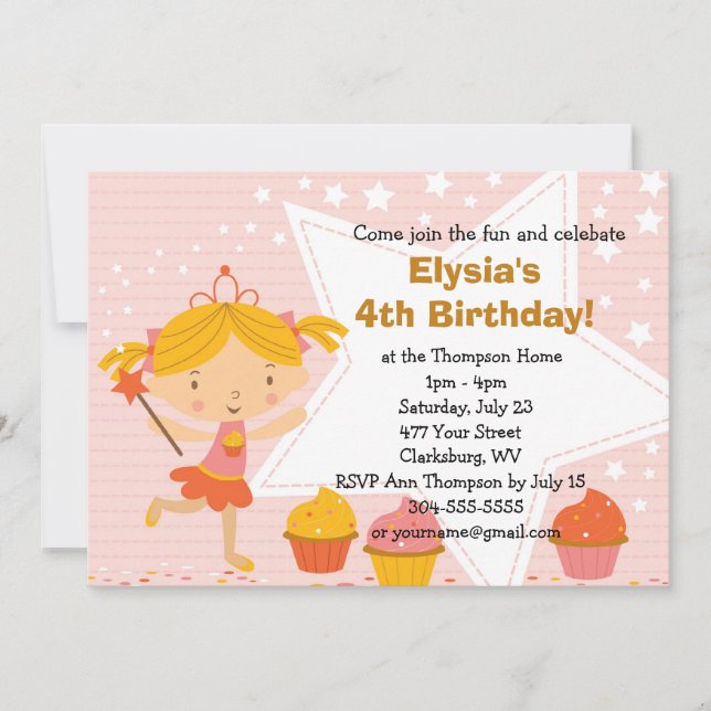 Invitación Fiesta de cumpleaños de la princesa de los Persona (Anverso)