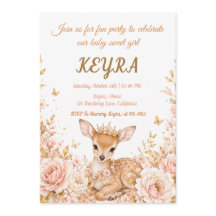 Fiesta de Cumpleaños de la Princesa Floral Ciervo