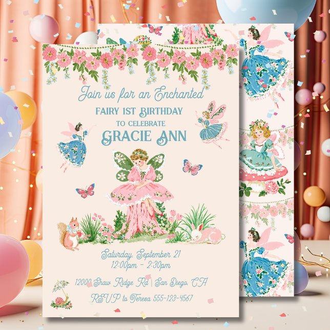 Invitación Fiesta de Cumpleaños de la Princesa Hada Pixie Enc (Subido por el creador)