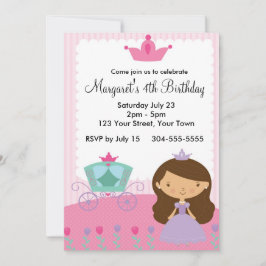 Invitación Fiesta de cumpleaños de la princesa real