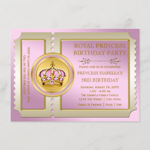Invitación Fiesta de Cumpleaños de la Princesa Real