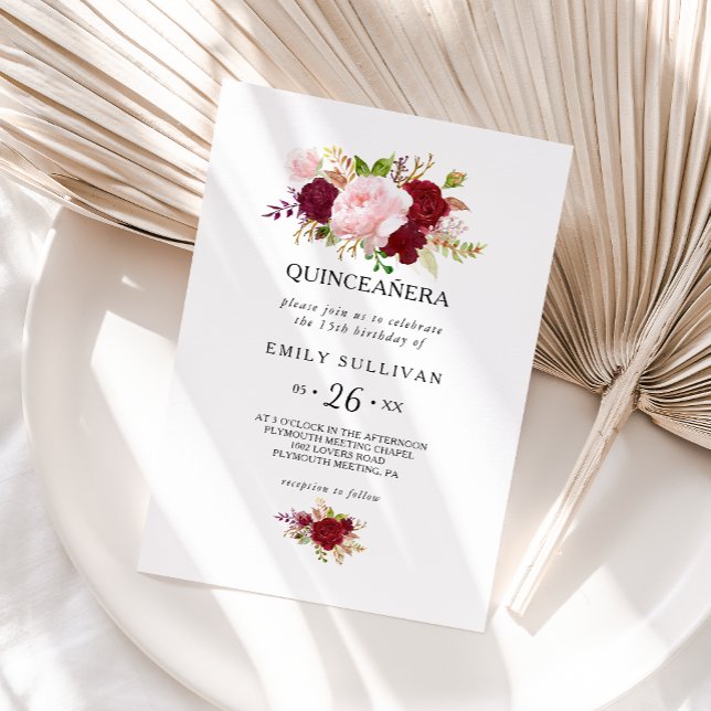 Invitación Fiesta de cumpleaños de la Quinceañera Tropical Ro (Subido por el creador)