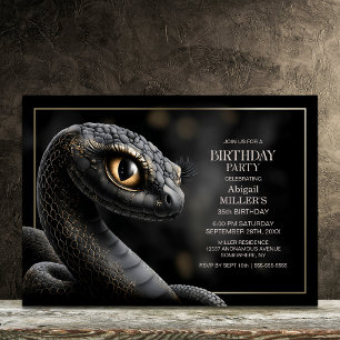 Invitación Fiesta de Cumpleaños de la Señora Serpiente Mítica