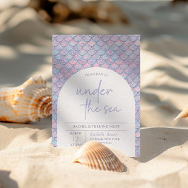 Invitación Fiesta de Cumpleaños de la Sirenita bajo el mar