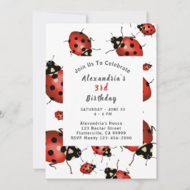 Invitación Fiesta de cumpleaños de Ladybug