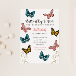 Invitación Fiesta de cumpleaños de las chicas de Butterfly Ki