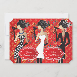 Invitación Fiesta de Cumpleaños de las Chicas personalizados