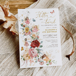 Invitación Fiesta de cumpleaños de las Jardín de Hadas Floral