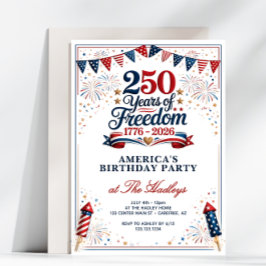 Invitación Fiesta de cumpleaños de las Libertades de América 