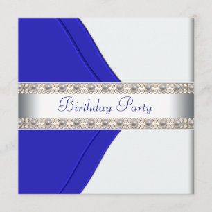Invitación Fiesta de cumpleaños de las mujeres azules de la m