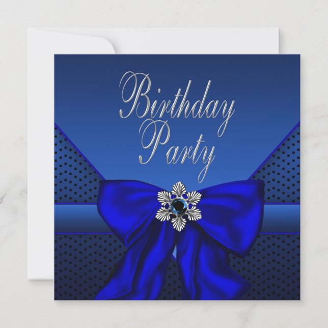 Invitación Fiesta de cumpleaños de las mujeres de la Plata Az (Anverso)
