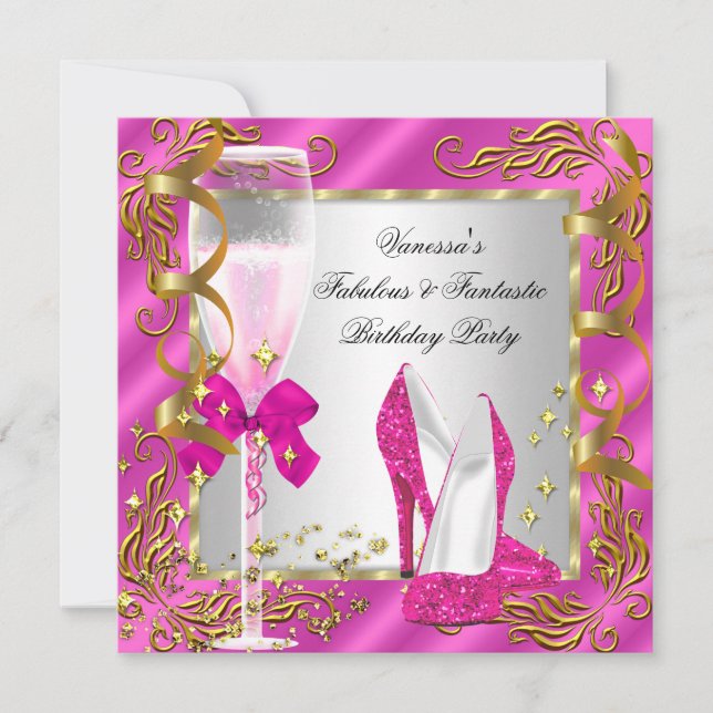 Invitación Fiesta de cumpleaños de las mujeres de Plata de Or (Anverso)