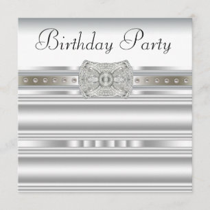 Invitación Fiesta de cumpleaños de las mujeres del diamante b