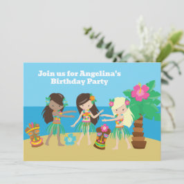 Invitación Fiesta de cumpleaños de las niñas de Hula, Persona
