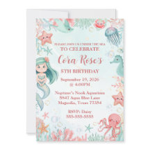 Fiesta de Cumpleaños de las Niñas Sirenas de Mar