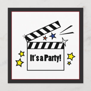 Invitación Fiesta de cumpleaños de las películas
