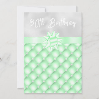 Invitación Fiesta de cumpleaños de las perlas verdes y platea