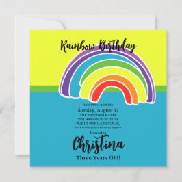 Invitación Fiesta de cumpleaños de las vacas flacas brillante