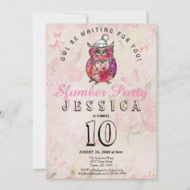 Invitación Fiesta de cumpleaños de lechuza