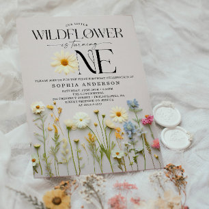 Invitación Fiesta de cumpleaños de Little Wildflower
