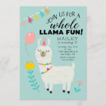 Fiesta de cumpleaños de Llama completa