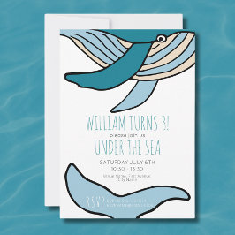 Invitación Fiesta de Cumpleaños de los Boys de Ballenas Oceán