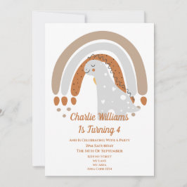 Invitación Fiesta de cumpleaños de los dinosaurios