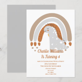 Invitación Fiesta de cumpleaños de los dinosaurios
