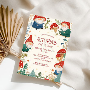 Invitación Fiesta de cumpleaños de los hongos encantados Fore
